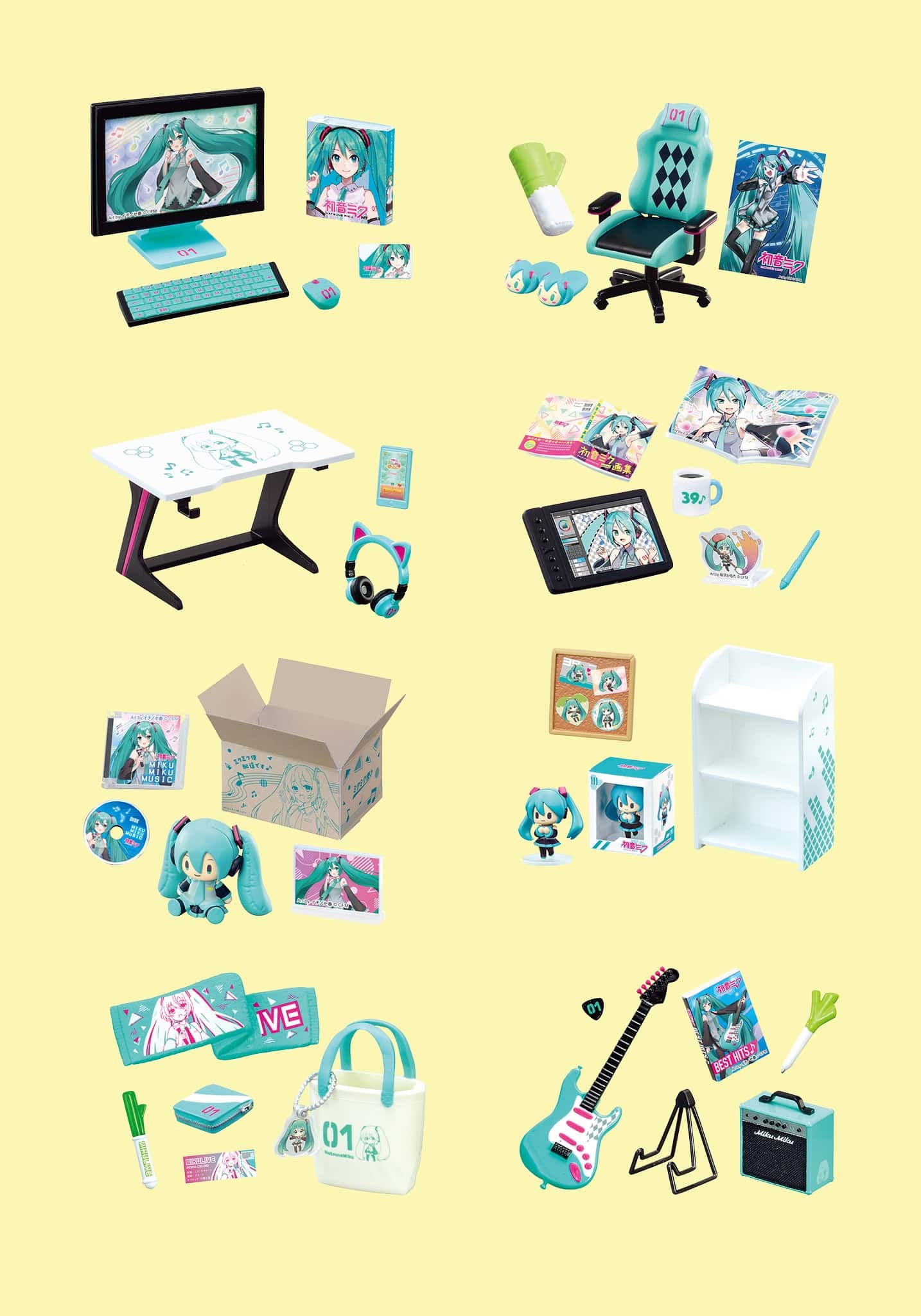 Hatsune Miku Room Blind Box Re-Ment | Confetti Kpop